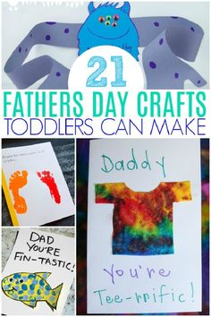 father's day crafts for toddlers to make with their own hands and feet