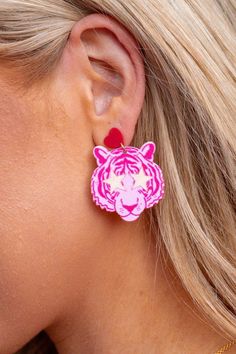 Gameday, but make it PINK... On The Bright Side, Sweet Soul, Some Text, Earrings Pink, Bright Side, Cool Patterns