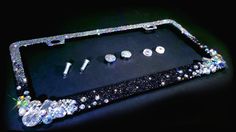 an image of a cell phone case that is made out of diamonds and other jewels