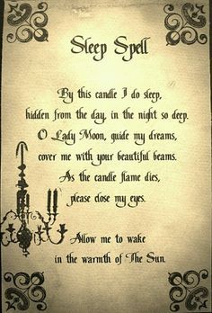 from The Green Witch Sleep Spell, Healing Spells