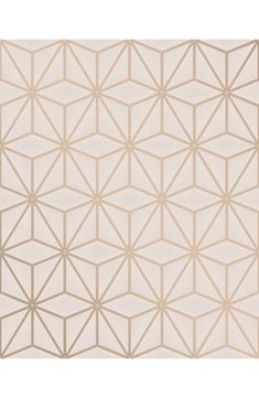 a beige and white wallpaper with geometric shapes