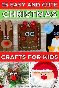 25 easy and cute christmas crafts for kids