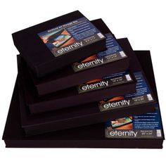 four black folders with the word identity printed on them and three different colored labels