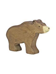 Holztiger Wooden Bear Weston Table Heirloom Toys, Wooden Figures, Wooden Bear, Natural Toys, Bear Figurine, Waldorf Toys, Decoration Originale, Papa Bear, Wooden Animals