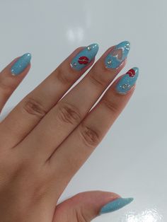 #sabrinacarpenter #nails #nailinspo #naildesign Nail Inspo Sabrina Carpenter, Kacey Musgraves Nails, Jinx Inspired Nails, Sabrina Carpenter Nails Inspired, Arcane Nails, Sabrina Nails, Jinx Nails, Sabrina Carpenter Nails, Celeb Nails