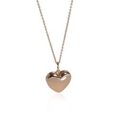 Tiffany & Co. Heart Locket Pendant In 18k Rose Gold Tiffany &Amp; Co. Luxury Double Heart Necklace, Elegant Heart Charm Necklace For Keepsake, Elegant Heart Charm Necklace As Keepsake, Elegant Heart Necklace For Valentine's Day Keepsake, Elegant Heart Necklace For Keepsake, Luxury Heart-shaped Necklaces For Evening, Luxury Heart-shaped Necklace For Evening, Luxury Heart Shaped Necklace For Evening, Elegant Yellow Gold Heart Necklace Keepsake