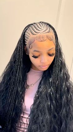 Hair Braid Patterns, Quick Braids, Weave Hairstyles Braided, Cute Braids, Beautiful Black Hair, Cute Braided Hairstyles, Braided Cornrow Hairstyles, Cute Box Braids Hairstyles, Braids Hairstyles Pictures