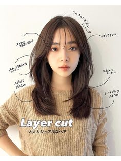 レイヤーカット顔周りレイヤーロングレイヤー：L193069541｜ルル 表参道(lulu.)のヘアカタログ｜ホットペッパービューティー Hiar Style, Layer Cut, Long Layers, Medium Length Hair Styles, Medium Length, New Hair, Hair Inspo