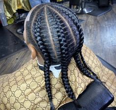 Mexican Braids Men, Braid Styles For Men Long Hair, Thick Cornrows, Black Hair History, Ybn Nahmir, Twist Hair Men, Men Cornrows, Cornrow Braids Men, Black Haircut Styles