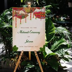 Mehendi Ceremony Welcome Signage Board Design | Henna Mehndi Night Sign Board Large Wedding Signs, Welcome Wedding Sign, Large Wedding, Welcome Signs, Wedding Posters, Wedding Welcome Sign, Hindu Wedding, Wedding Welcome Signs, Large Weddings