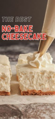 adding icing on No-bake Cheesecake Bake Free Cheesecake, Gf No Bake Cheesecake, Gluten Free Cheesecake Recipe No Bake, Dairy Free No Bake Cheesecake, Easy Gluten Free Cheesecake, No Bake Gluten Free Cheesecake, Gluten Free No Bake Cheesecake, No Bake Cheesecake Easy, Easy Gluten Free Cheesecake No Bake