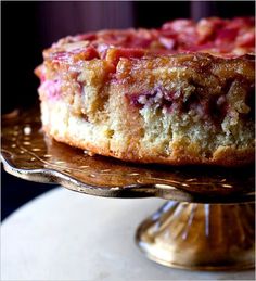 a close up of a cake on a plate