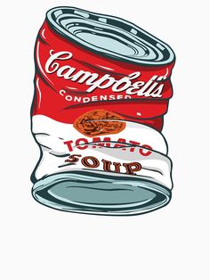 an image of a can of soda with the words campbell's condensed on it