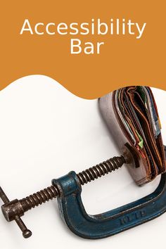 an image of a bar that is on top of a clamp with the words accessibility bar above it