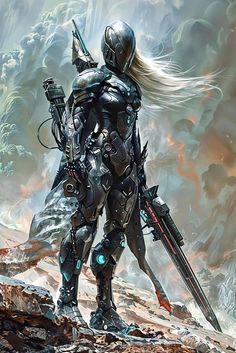 Motoko Kusanagi, Futuristic Armor, Cyberpunk Character, Knight Armor, Suit Of Armor, Power Suit, Space Opera, Pinterest Photos, Space Crafts