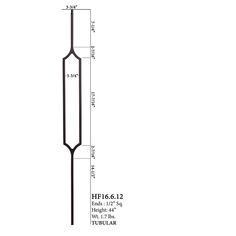 the height of a pole with measurements for it