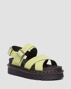 Dr Martens Voss Ii, Green Dr Martens, Voss Sandals, Dr Martens Voss, Summer Lookbook, Goodyear Welt, Lace Boots, Sandals Summer, Strappy Sandals