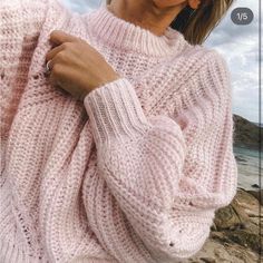 Steeler’s Iconic Winslow Knit. No Longer Sold! Bought And Shipped From Australia. Worn Once For A Video Call Inside The House. Never Worn Out, Basically New. Zero Flaws!! Light Pink Cardigan Outfit, Jumper Outfit Winter, Pink Jumper Outfit, Pale Pink Outfit, Pink Cardigan Outfit, Light Pink Cardigan, Knit Sweater Outfit, Pink Cable Knit Sweater, Chunky Jumper