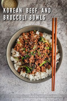 Korean Beef and Broccoli Bowl Korean Beef Recipe, Beef And Broccoli Sauce