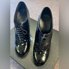 Chanel Black Panent Leather Heels Us Size 8.5 Shoes Chanel, Chanel Black, Chanel Shoes, Leather Heels, Chanel, Women Shoes, Heels, Leather, Women Shopping