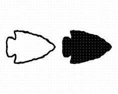 two black and white fish silhouettes on a white background with half circles around them