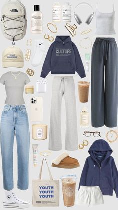 #outfit #summer #concert #ideas #y2k #ideer #coldplay #fall #autumn #schooloutfits #enklaoutfits #festivaloutfits #festival #amusementoutfit Estilo Blair Waldorf, Lazy Day Outfits, Stockholm Fashion, Cute Comfy Outfits, Simple Trendy Outfits