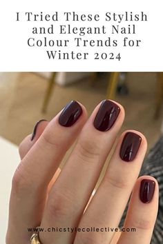 Gel Manicure Colors Winter, Christmas Nail Colours, Christmas Color Nails, Winter 2024 Nails, Nail Colour Ideas, Manicure Classy, Festive Nail Colors, Winter Manicures, Holiday Nail Colors