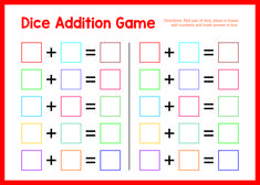 the addition game for children to practice addition skills