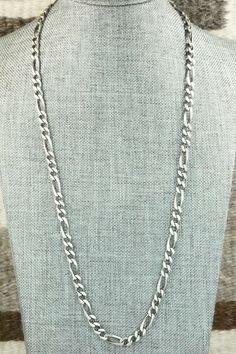 This sterling silver chain necklace was made in Italy. The lobster clasp is signed Italy and stamped .925.Necklace: 22"Free shipping on all orders! We ship with USPS and always include tracking. All orders ship within a day of payment.Returns are accepted up to 30 days after you receive your order. Just send us a message. Our shop offers cash back or store credit. The item must be returned in new condition. White Gold Link Necklace Stamped 925, Classic Link Necklace In Sterling Silver, Classic Necklace With Stamped 925 Link, The Lobster, Sterling Silver Chain Necklace, Silver Chain Necklace, Sterling Silver Chain, Sterling Silver Chains, Lobster Clasp