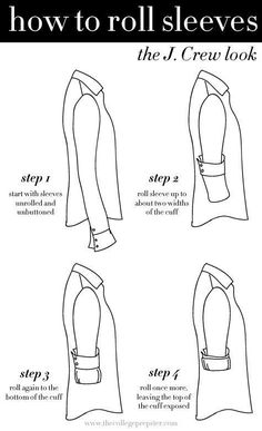 11 Life-Changing Style Tips from Pinterest - Corporette.com Clothes Tips, How To Have Style, How To Roll, Roll Sleeves, How To Fold, Mode Casual, Man Ray, School Fashion, Mode Inspiration