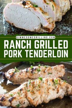 Are you looking for a course idea that is made in thirty minutes? Try this easy ranch-grilled pork tenderloin! It is juicy and delicious. This recipe is perfect for family-friendly dinners. Save this for later! Healthy Pork Tenderloin, Grilled Pork Recipes, Easy Pork Tenderloin Recipe, Healthy Pork Tenderloin Recipes, Juicy Pork Loin, Easy Pork Tenderloin Recipes, Easy Pork Tenderloin