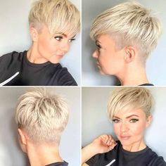 Pixies Haircut, Easy Trendy Hairstyles, Short Hair Undercut, Trendy Hairstyle, Sassy Hair