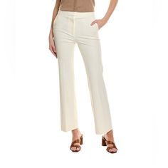 Very Elegant, Yet Comfortable, Pants That Flatter Every Figure Class Up Your Outfit Pairing With A Cream Or White Top For A Monochromatic Look - Great For Summer Parties - New With Tags - Cream Flare Pants - They Are Thicker Material With Lots Of Stretch Sophisticated Silhouette Fast Shipping Spring White Wide Leg Elastane Pants, Spring Work Pants For Office, White Elastane Ankle-length Bottoms, Spring Office Elastane Pants, Elegant Stretch Work Pants For Spring, Elegant Fitted Work Pants For Spring, Spring Office Work Pants, Elegant Fitted Spring Work Pants, White Elastane Pants For Formal Occasions