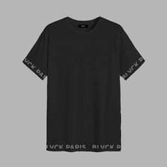 Part of the BLVCK02 Collection, the 'Blvck Pattern Tee' feature branded illustrations across the sleeves and the bottom of the shirt which gives a defining look to any outfit. Made from luxurious 100% Terry Cotton, all our Tees are super soft to the touch and perfect for everyday wear. Fits true to size. Blvck Paris, Paris Shirt, Grunge Outfit, Aesthetic Grunge Outfit, Streetwear Accessories, Black T Shirts, Stripe Tee, Men Shirt, Aesthetic Grunge