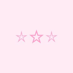 three pink stars against a light pink background