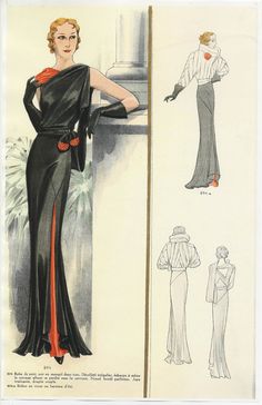 Thunderhorse Vintage! - 1930s Fashion Plates! 1930s Fashion Plates, 1930 Fashion, Glamour Vintage, Fashion Illustration Vintage