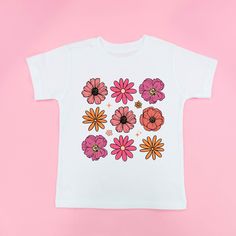 All Little Mama shirts are unisex sizing. Please reference size charts before purchasing. Flower Shorts, Mama Shirts, Mama Shirt, Flower Child, Kid Tees, Size Charts, Spring Flowers, Kids Shirts, Shirt Shop