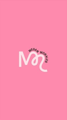 a pink background with the words megamob and m & s in white on it