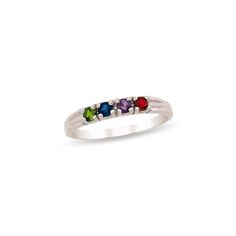 One of Our Most Loved Bands in Sterling Silver with Round Birthstones, this stylish sophisticated ring shows off your personal style, and compliments will follow. A wardrobe essential, perfect to wear anytime. Choose from 3-7 birthstones. What we like about this ring, its stackable. Order in multicolor birthstones, or multiple rings each one in its own birthstone color, the possibilities are yours! This ring also makes a great stackable to mix with your own jewelry and is the perfect gift for yo Family Ring, Multiple Rings, Family Rings, Diamond Accent Ring, Birthstone Colors, Jade Ring, Bridal Ring Set, Red Garnet, Bridal Rings