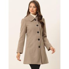 A perfectly polished layer for cooler days, this classic trench coat will keep you looking great and feeling comfortable. Truly a timeless piece that can be worn, loved, passed down - and never go out of style! Button front design allows for easy layering, while front slant pockets provide a spot to store your tiny essentials. Style it with a blouse and slacks for a look that's all business, or pair it with pumps and your favorite dress for a date night out. Elegant Winter Outerwear For Everyday, Elegant Everyday Winter Outerwear, Elegant Everyday Outerwear For Fall, Classic Long Pea Coat For Spring, Elegant Everyday Long Coat, Classic Beige Pea Coat For Cold Weather, Classic Taupe Winter Outerwear, Classic Taupe Outerwear For Fall, Classic Solid Pea Coat For Fall