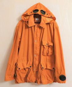 CP Company SS'1997 Orange Mille Miglia with hinged watchviewer Techwear Fashion, Football Casuals, Workwear Style, Classical Style, Fashion Menswear, Workwear Fashion, Cardigan Vest, Holy Grail