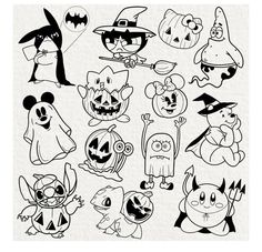 halloween coloring pages with cartoon characters