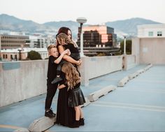 Utah Downtown Rooftop Family Photos Urban Family Pictures Outfits, Family Downtown Photoshoot, Rooftop Family Photoshoot, Urban Family Pictures, City Family Photos, Rooftop Photos, Family Fall Photos, Urban Family Photos, Winter Family Photoshoot