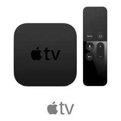 an apple tv sitting next to a remote control