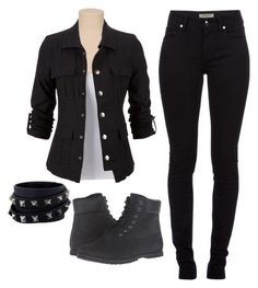 Tomboy Style Outfits, Teen Fashion Outfits, Polyvore Outfits, Wearing Black, Cute Casual Outfits, Vampire Diaries