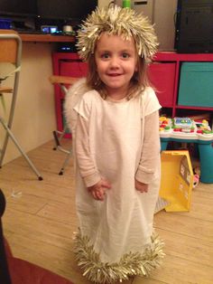 Angel Dress Up For Kids, Angel Nativity Costume Diy, Angel Costume Nativity, Nativity Angel Costume, Diy Angel Costume For Kids, Diy Nativity Costumes For Kids, Boys Angel Costume, Nativity Costumes For Kids