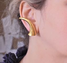 Lalaounis Greece Gold Earrings | eBay Yellow Gold Earrings, Yellow Gold Earring, Ear Cuff, Gold Earrings, Greece, 18k Gold, Yellow Gold, Gemstones, Yellow