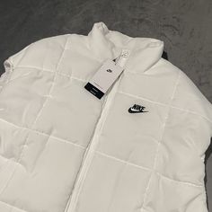 #ad Great Shopping Nike Puffer Vest Womens Medium White Sportswear Oversized Therma Fit Water Repel, Fashion Women's Jackets Nike Puffer Vest, Nike Puffer, White Puffer Vest, Nike Sportswear Women, Black Sportswear, Vest Womens, Womens Puffer Vest, Pink Vest, Running Vest