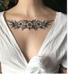 sunflower collarbone tattoos for women Under Knee Tattoos Women, Under The Knee Tattoo, Under Collar Bone Tattoos, Under Knee Tattoo, Blatt Tattoos, Woman With Tattoos, Tattoo Placements, Bone Tattoos, Shape Tattoo