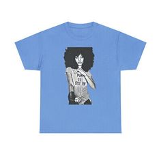 Pinterest Erykah Badu, Black White Art, White Art, Cotton T Shirt, Graphic Prints, Heavy Cotton, Cotton Tshirt, Shirt Designs, Graphic Tees